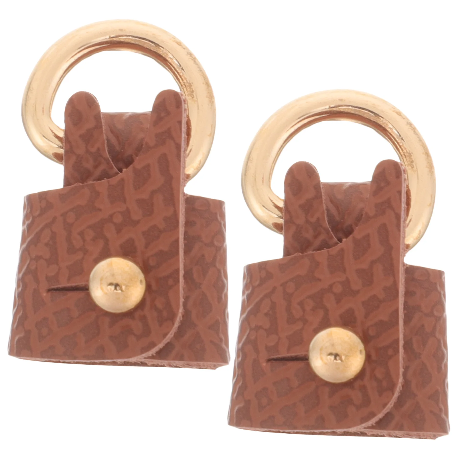 

2Pcs No-Drill Dumpling Bag Buckle Alloy Handbag Side Connector Strap Link Clasp for Purse Lanyard Keychain Wallet DIY