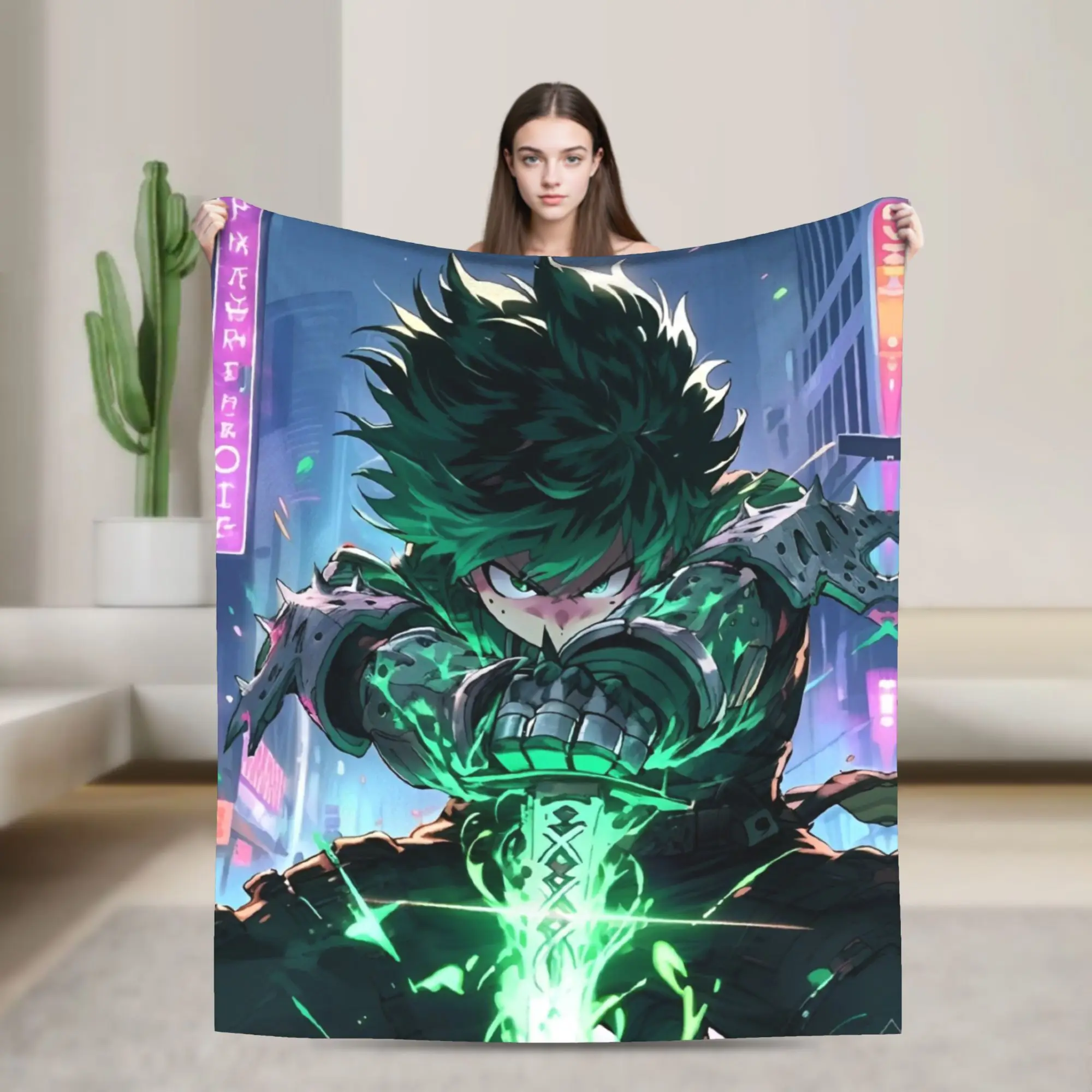 

Одеяла My Hero Academia, плюшевые одеяла в стиле аниме, украшение для путешествий в самолете, мягкие теплые покрывала,