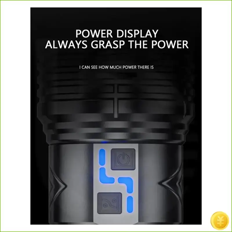 NEW-Camping Lantern Strong LED Flashlight Most Powerful Long-Range Lighting Long Endurance Type-C Rechargeable Torch