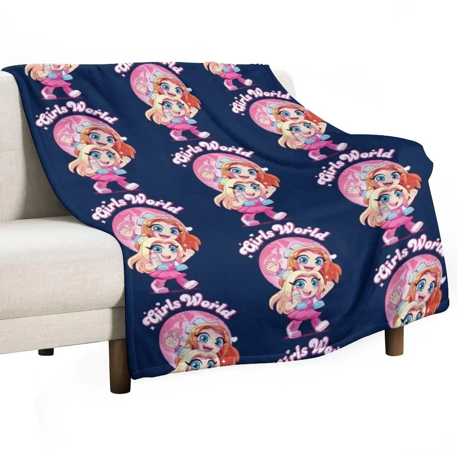 

Mackenzie Turner Girls World Throw Blanket Decorative Sofas Vintage Blankets