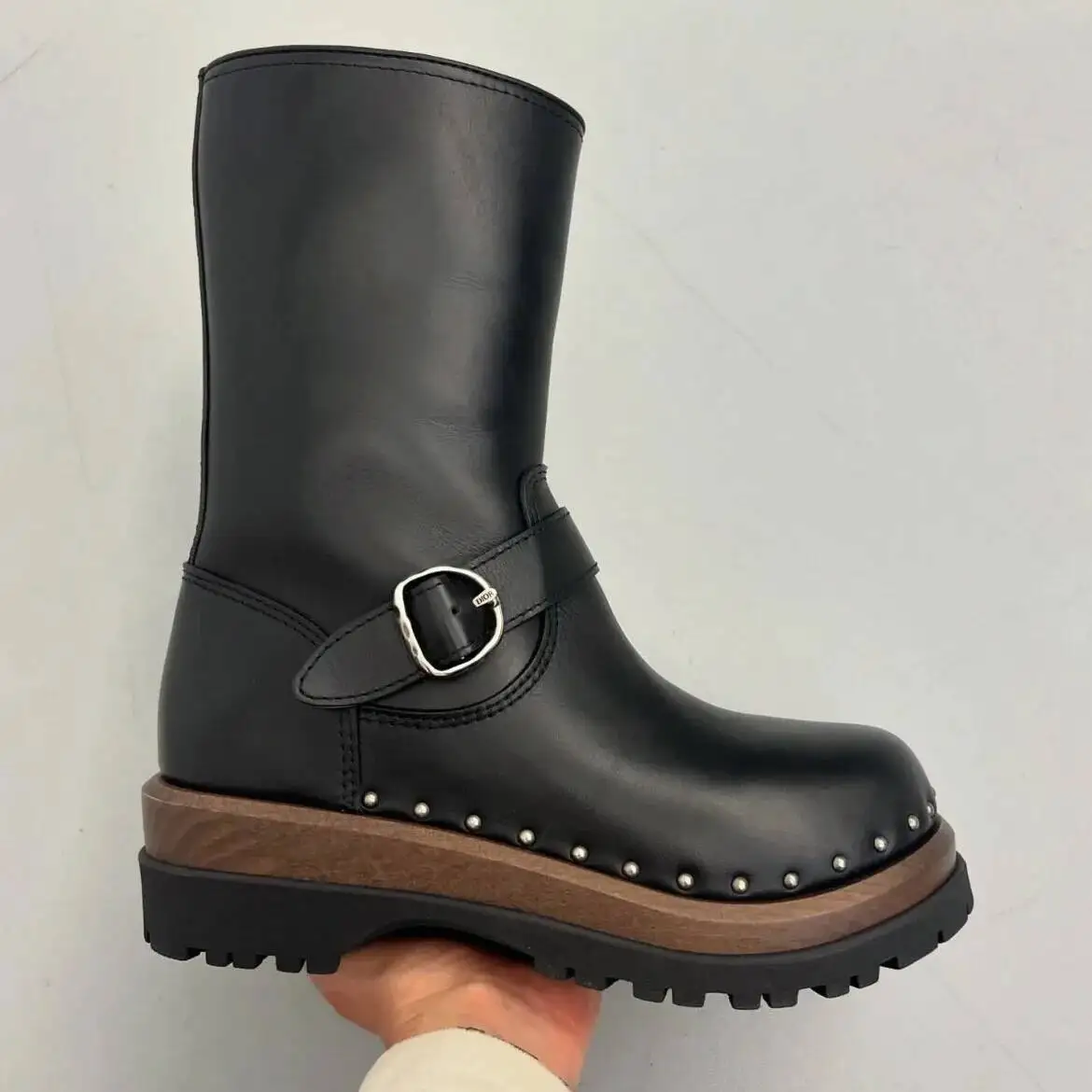 

Brand Design High Quality Women High Heels Punk Gothic Female Motorcycle Boots Platform Women Boots Fashion Wedges Ankle Boots