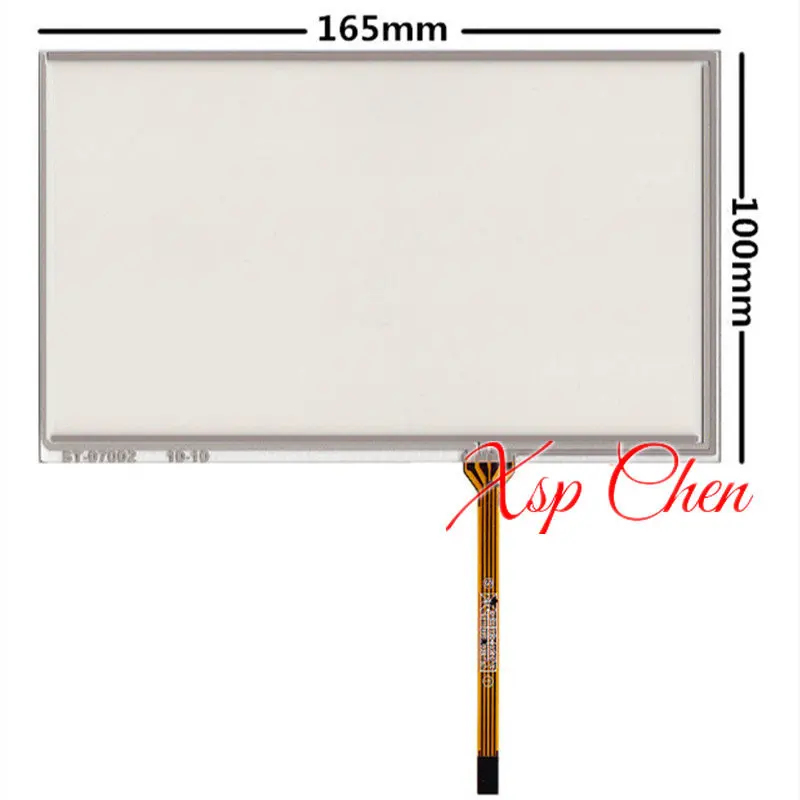 Imagem -04 - Polegada 165*100 mm 800*480 Tft Lcd Display Fios Painel de Toque Resistive At070tn94 At070tn90 At070tn92 Tela Lcd Modelo mm 7