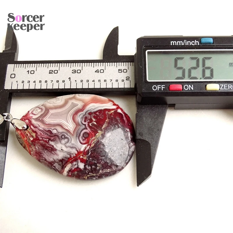 Women & Men Fashion Jewelry Geometric Pendant Necklace With Chain Wholesale Natural Mexico Agate Stone for Jewelry Making BQ492