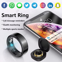 Men Smart Ring Heart Rate Sleep Monitoring 5TAM Waterproof Women Smartring Multiple Sports Modes Pedometer Fitness Fashion Ring