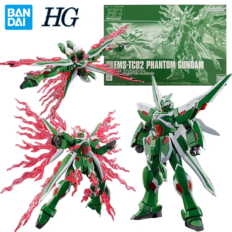 Bandai PB HG Phantom Gundam 14Cm Crossbone Gundam Anime Original Action Figure Assemble Model Children's Toy Gift Collection