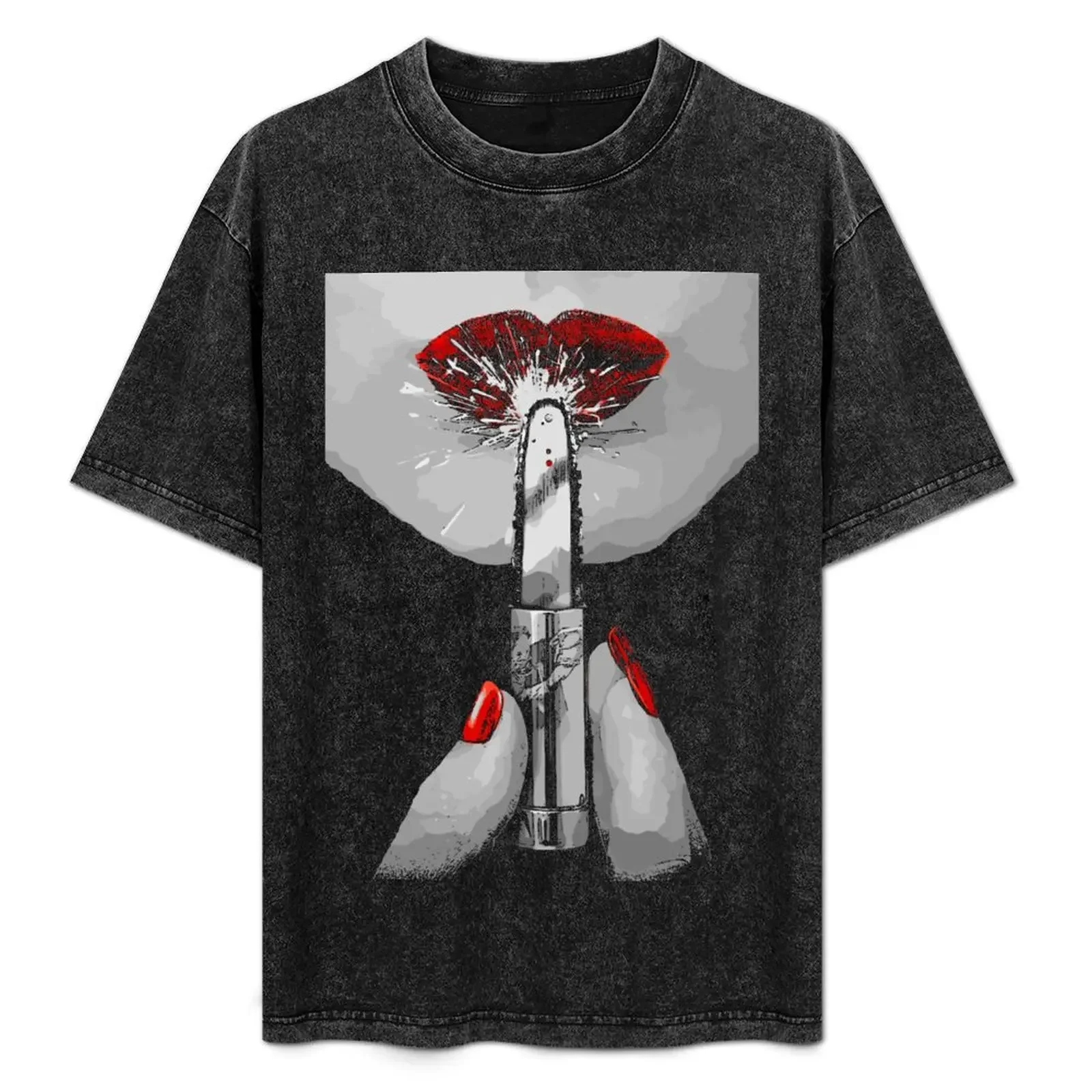 

chainsaw lipstick T-Shirt football t shirt blacks basketball graphic tees plus size men clothing