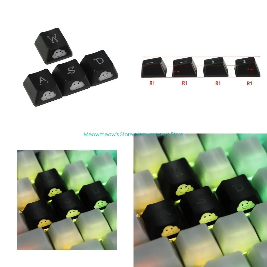 

W91a Механическая клавишная клавиша прозрачная клавиша уникальные подарки для друзей сами декоративные клавиши Установите MX