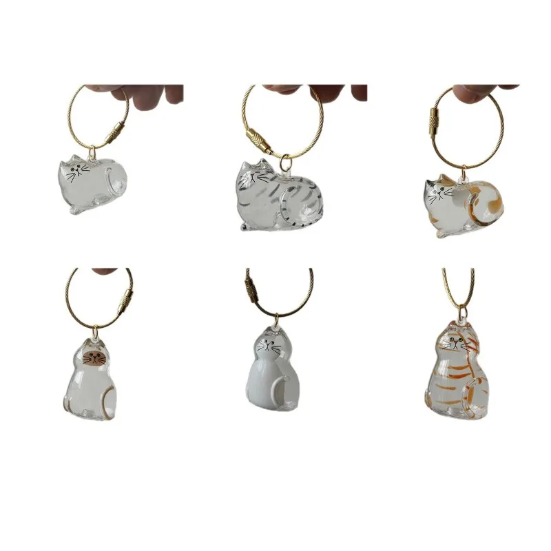 مجموعة أدوات تجميع شعر القطط، سلسلة مفاتيح مدلاة لشعر الحيوانات الأليفة، كبسولة تذكارية صغيرة للحيوانات الأليفة، تذكار حزن إبداعي لأصحاب القطط #5