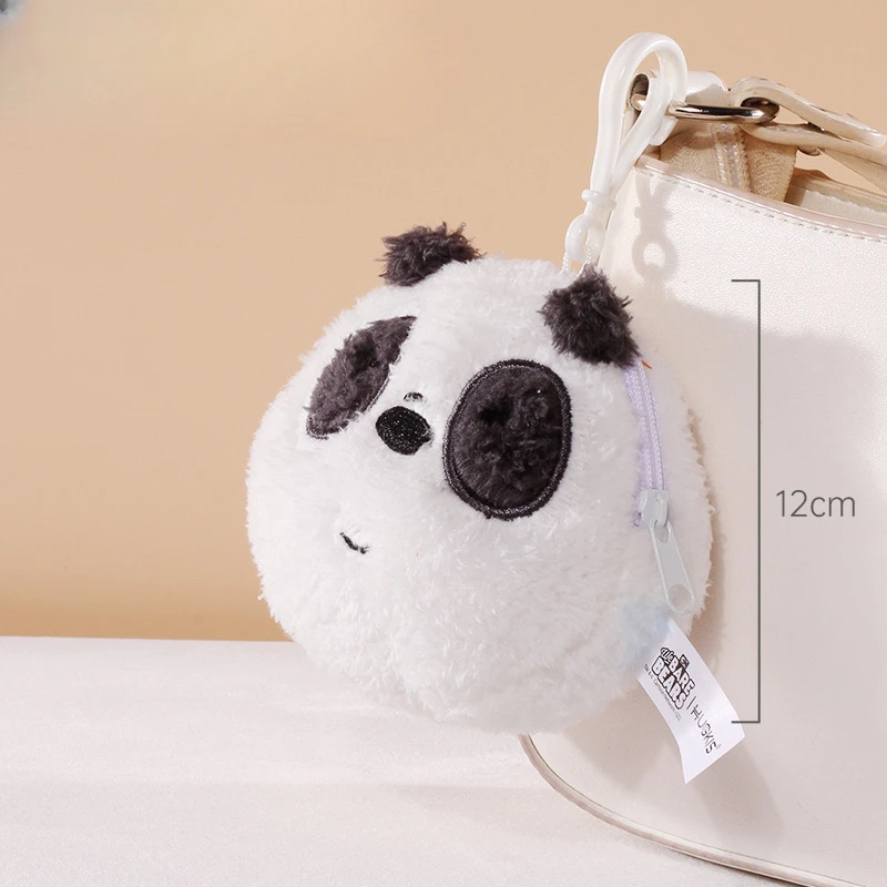 American Anime Coin Purse Grizzly Panda IceBear Plush Kawaii Small Hanging Little Bear Backpack Pendant Brithday Gift for Friend