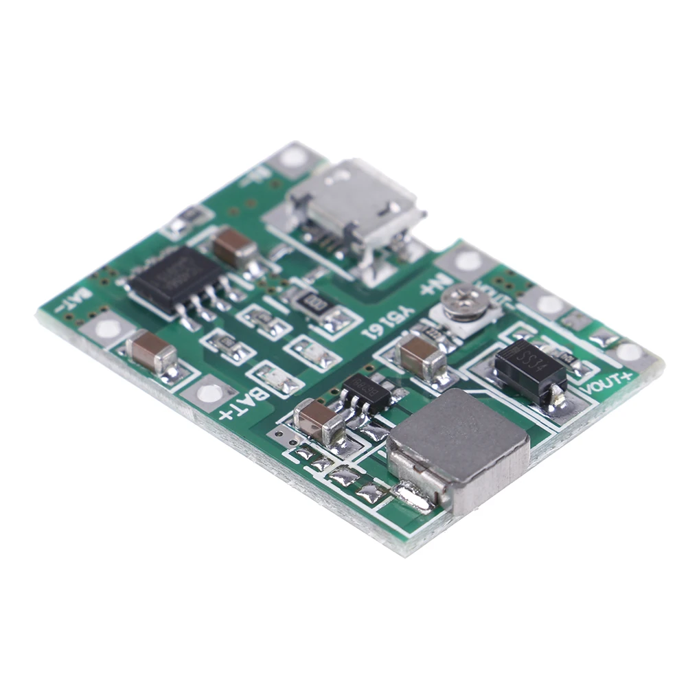 Multimetro da 3,7 V 4,2 V a 5 V 9 V 12 V 24 V USB agli ioni di litio 18650 Batteria al litio Ricarica e potenziamento Modulo regolabile integrato