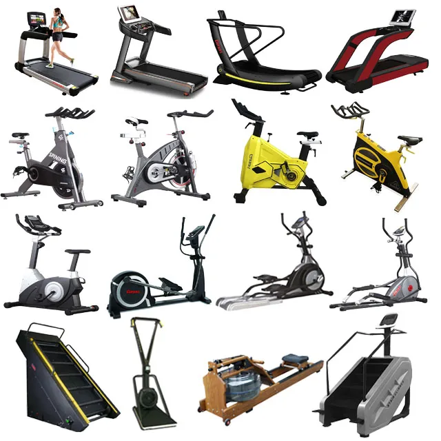 Equipo de Gimnasio Completo: Caminadora Comercial, Bicicleta de Spinning, Escaladora, Máquina Elíptica, Todo para un Gimnasio en China