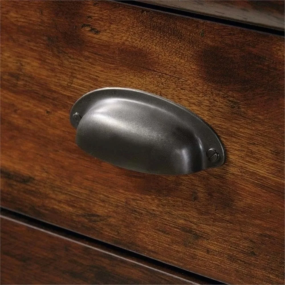 Scrivania e gabbia per computer con contenitore per CPU e cassetto per tastiera, Curado Cherry