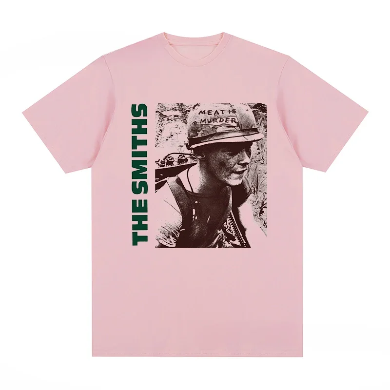 Arrival The Smiths Meat Is Murder Morrissey Marr 1985 Punk Rock Band vintage Men's T-Shirt Cotton Casual Street Wear mens Tops