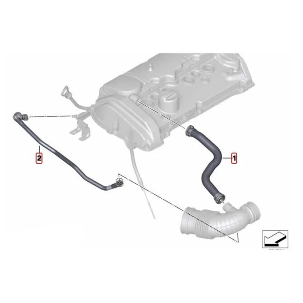 Car Repair Engine Maintenance Filtered Pipe High Reliability Air Hose Engine Hose OEM Fitment 3-piece Set Factory Specification