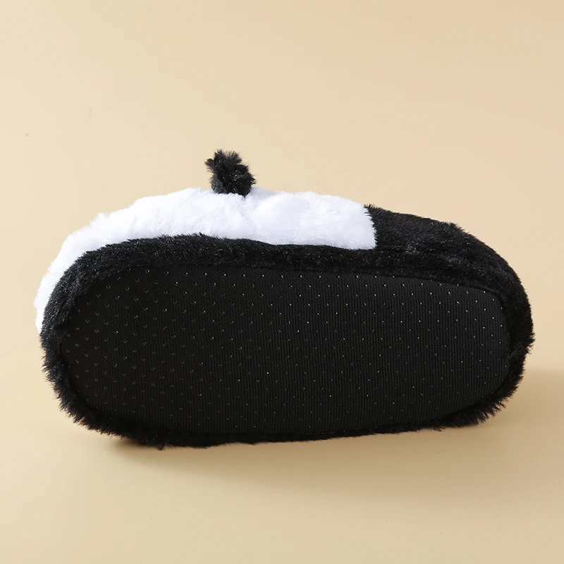 Mopa en blanco y negro con forma de panda para niños, mopa cálida para interiores, regalo de Pascua y Navidad