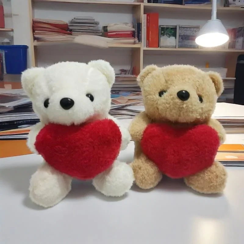 ตุ๊กตาหมีหัวใจนุ่มนิ่ม 1-5 ชิ้น ของขวัญวาเลนไทน์ คริสต์มาส สำหรับเด็กและผู้ใหญ่ ของเล่นกอด