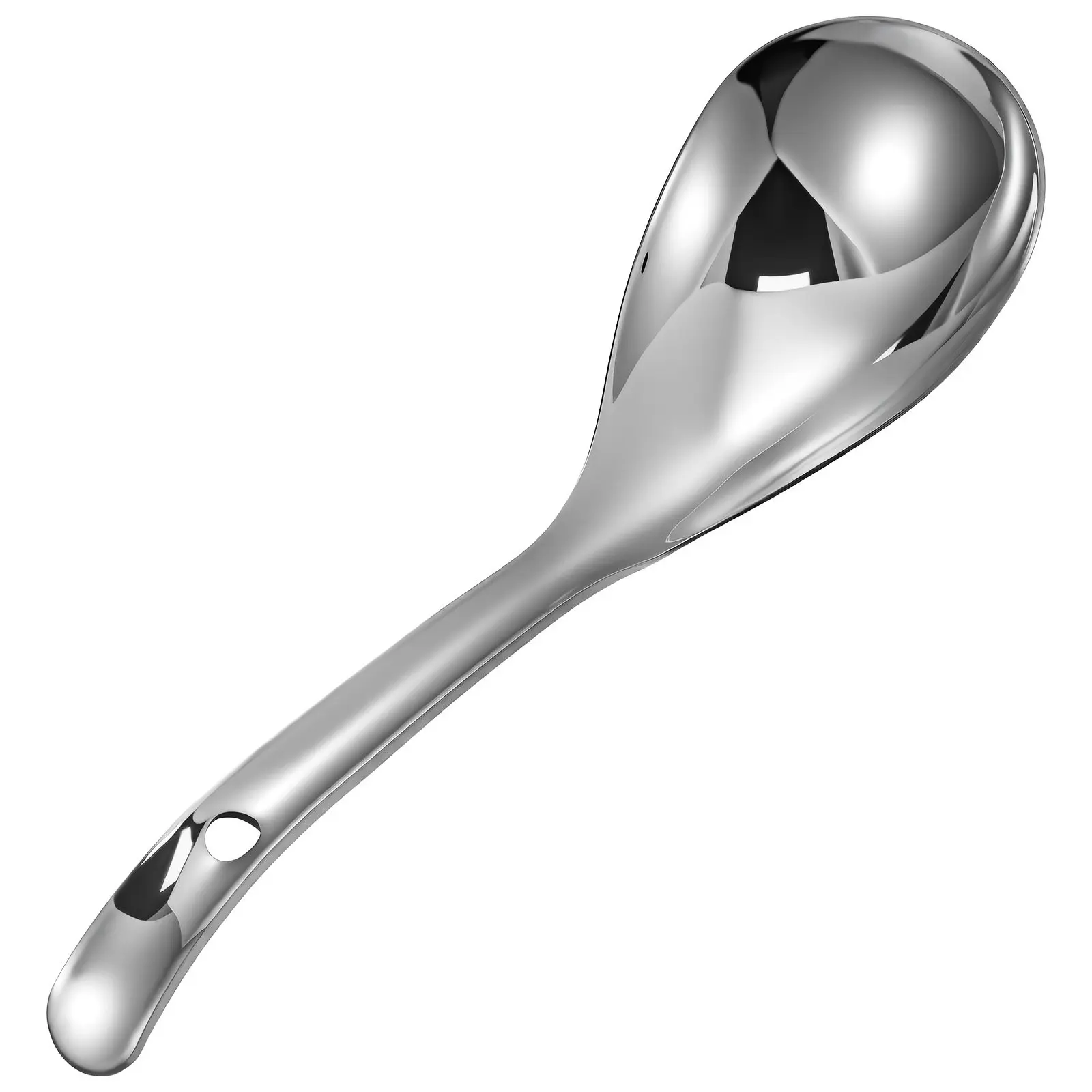 304 Stainless Steel Rice Paddle Nonstick Rice Scoop Soup Ladle with Comfortable Handle Kitchen Serving Utensil