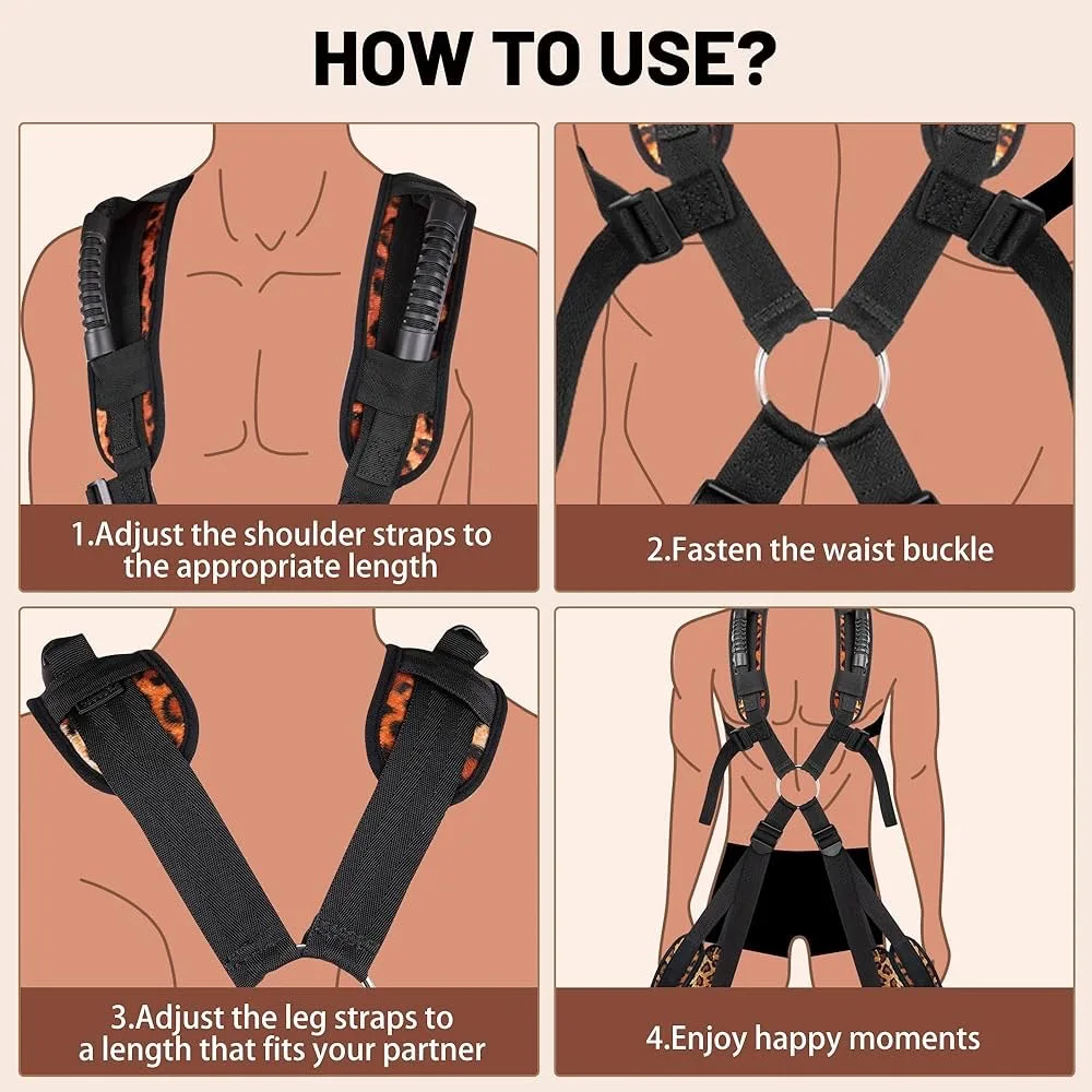 BDSM ضمادة سوينغ ملزمة مفرشة ألعاب الكبار الجنس لعب المثيرة رجل العفة الأزواج النايلون يتأرجح حزام ضبط النفس مجموعة مثير متجر