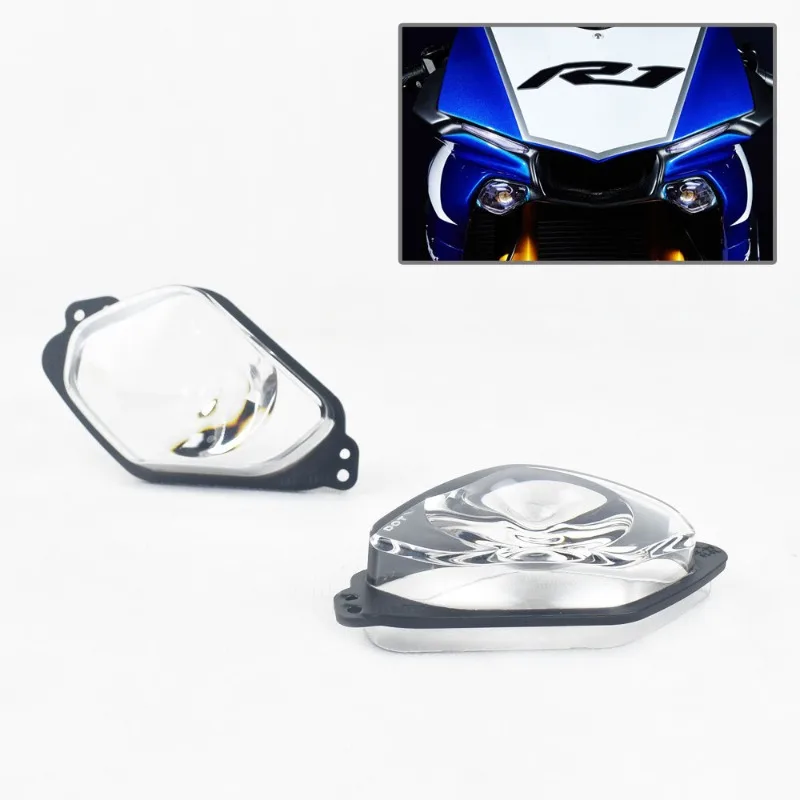 Motorcycle Headlight Cover for Yamaha YZFR1 R1M YZFR6 MT10 Headlamp Lens ABS Clear Housing