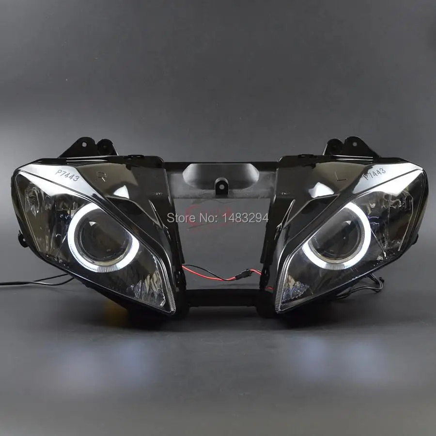 Motorcycle Headlight Headlamp Head Light Angel Devil Eye HID Projector Front Lamp Accessories For Yamaha YZF R6 2006 2007 New