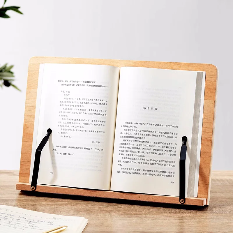 

Solid Wood Reading Rack Students' Multifunctional Tabletop Book Reading Stand Creative Book Bracket Study Room Bookshelf