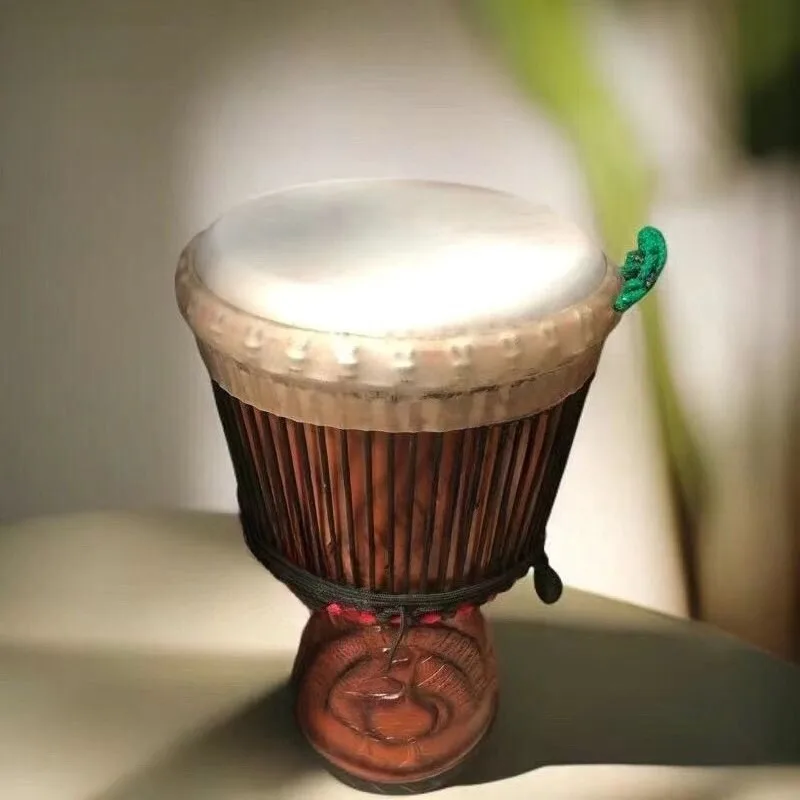 12 13Inch Djembe Drum Goat Skin Handmade African Drums Musical Performance Hand Drum Beginner Professional Percussion Instrument