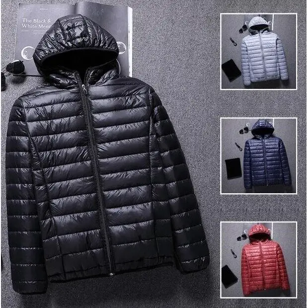 

Легкая приталенная утепленная хлопковая куртка-жакет для мужчин, утолщенное термобелье с длинным рукавом, повседневная модель 2025