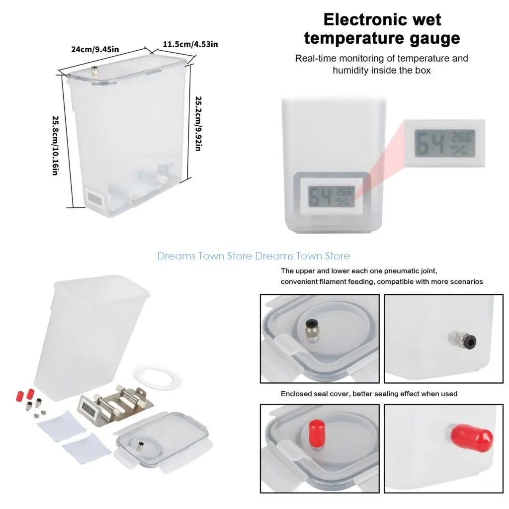 

HX6A Heavy Duty Filament Storage Dryer Reinforced Metal Housing Filament Sealing