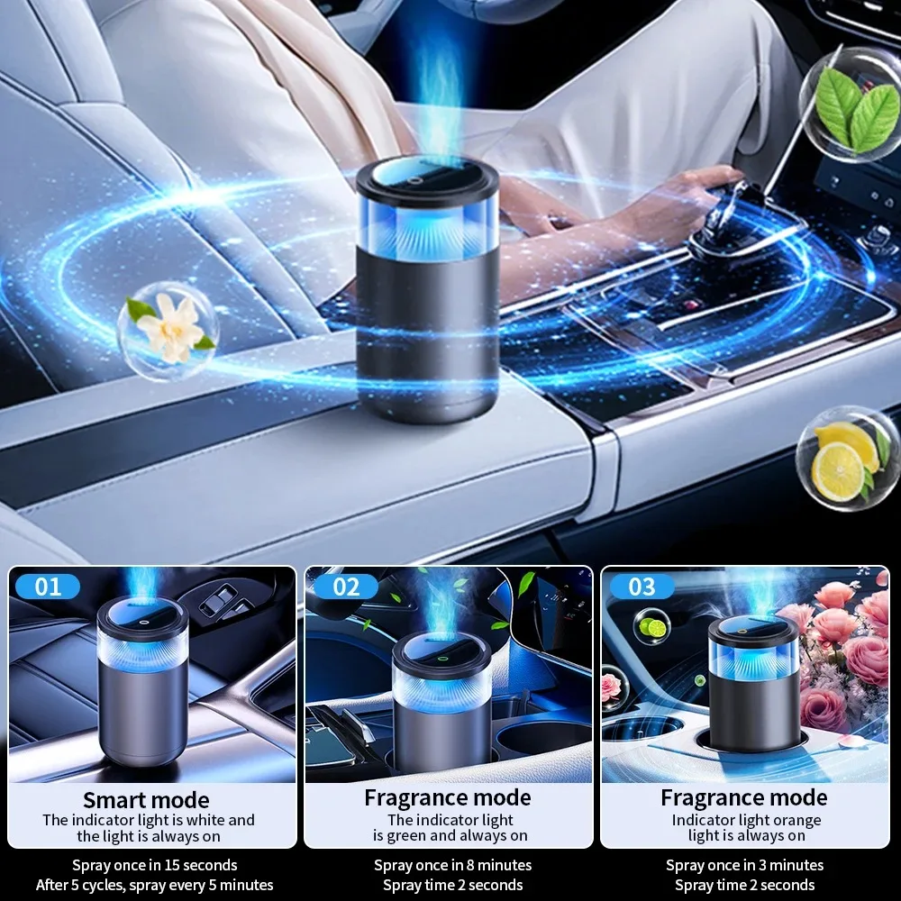 High-End Electronic Cloud Mist Car Air Freshener Automobile Interior Perfume Luxury Car Decorative Ornaments Aromatherapy view 6