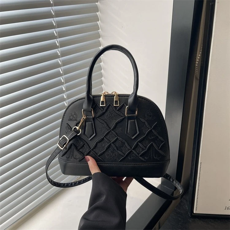 

Новая женская роскошная сумка-ракушка с вышивкой 2026 года, уникальный дизайн, регулируемая наплечная/кроссбоди сумка, роскошная сумка с верхней ручкой для повседневного использования