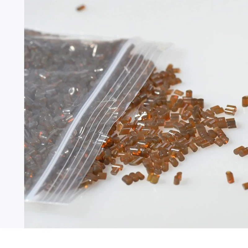 100G Italian Glue Beads Keratin Glue Granules Grains Amber Brown/Black Color For Keratin Hair Extension Hair Adhesive