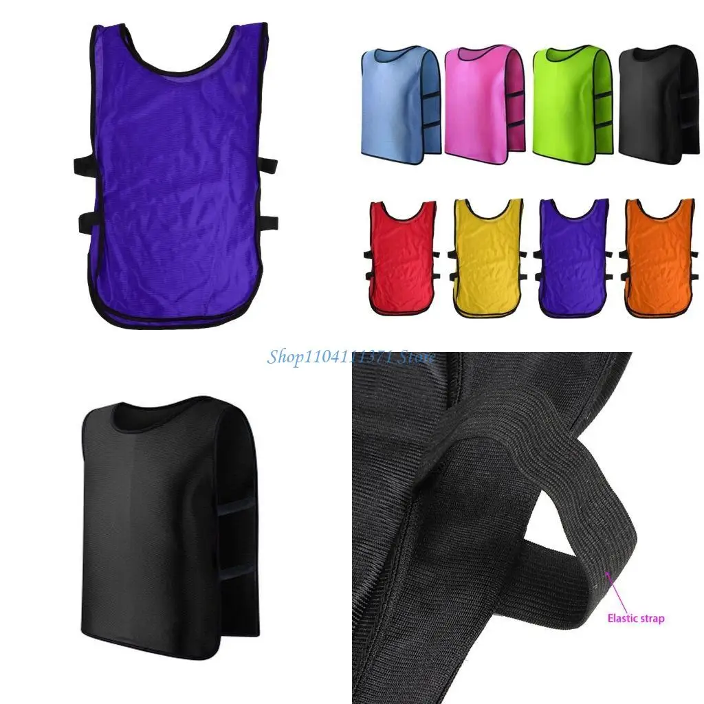 P9FC子供キッドチームスポーツサッカーサッカートレーニングピンニージャージトレインビブベスト