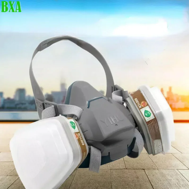 Scratch Resistant Industrial Coating Spray Protection Breathing Apparatus Half 920p Gas Mask Safety Dust Filter Chemical Safety