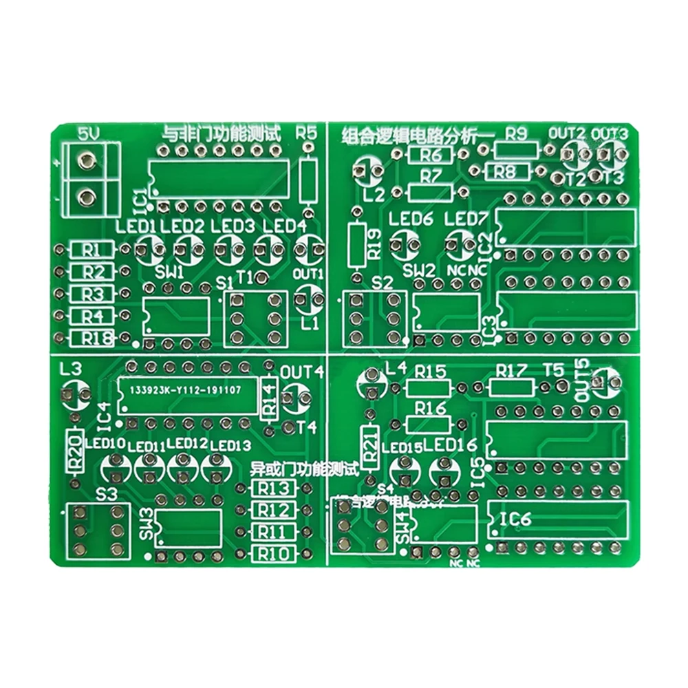 DIY Gate Circuit And Combinational Logic Circuit Analysis Assembly Testing Soldering Kit Electronic Practice Module