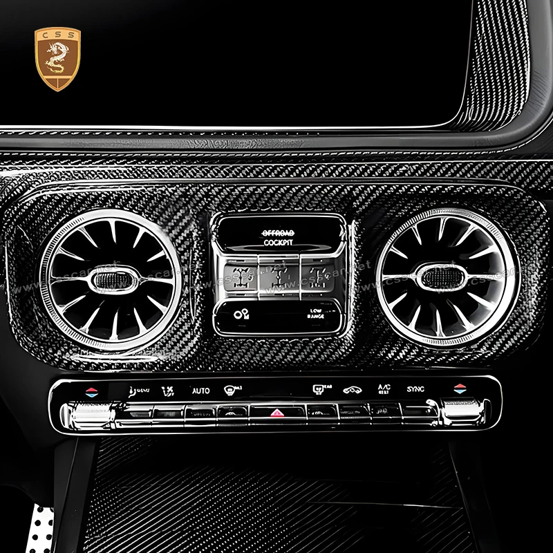 Moldura do Display do Console Central do Carro, Tampa da Saída de Ar Condicionado, Acabamento para BENZ Classe G W465, Acessórios de Substituição para