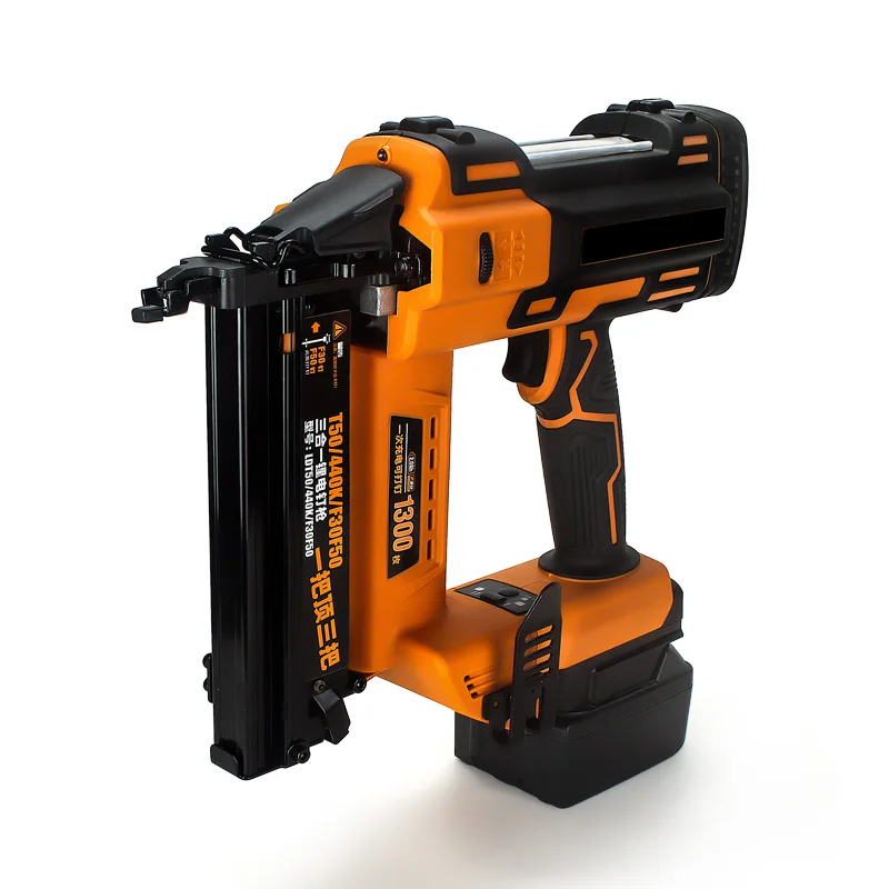 Professional electric nail gun cordless Multi Purpose finishing nailer gun 18V Lithium battery