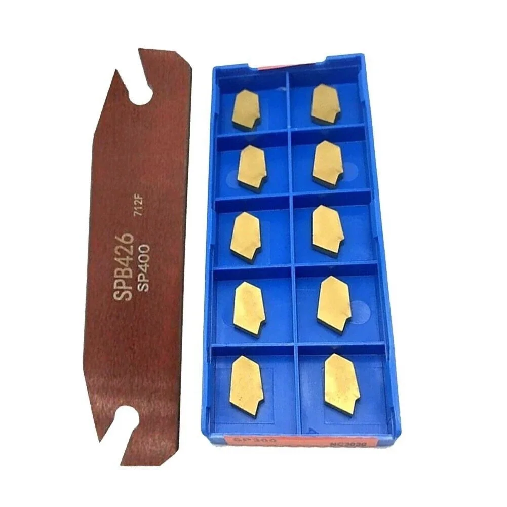 

SPB264 26-миллиметровый отрезной держатель лезвия с 10 шт. твердосплавными вставками SP400 GTN4, подходящим для высокопрочной обработки металла