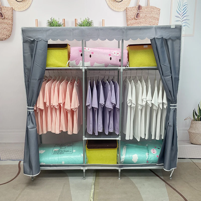 

Customizable Simple wardrobe assembly fabric storage