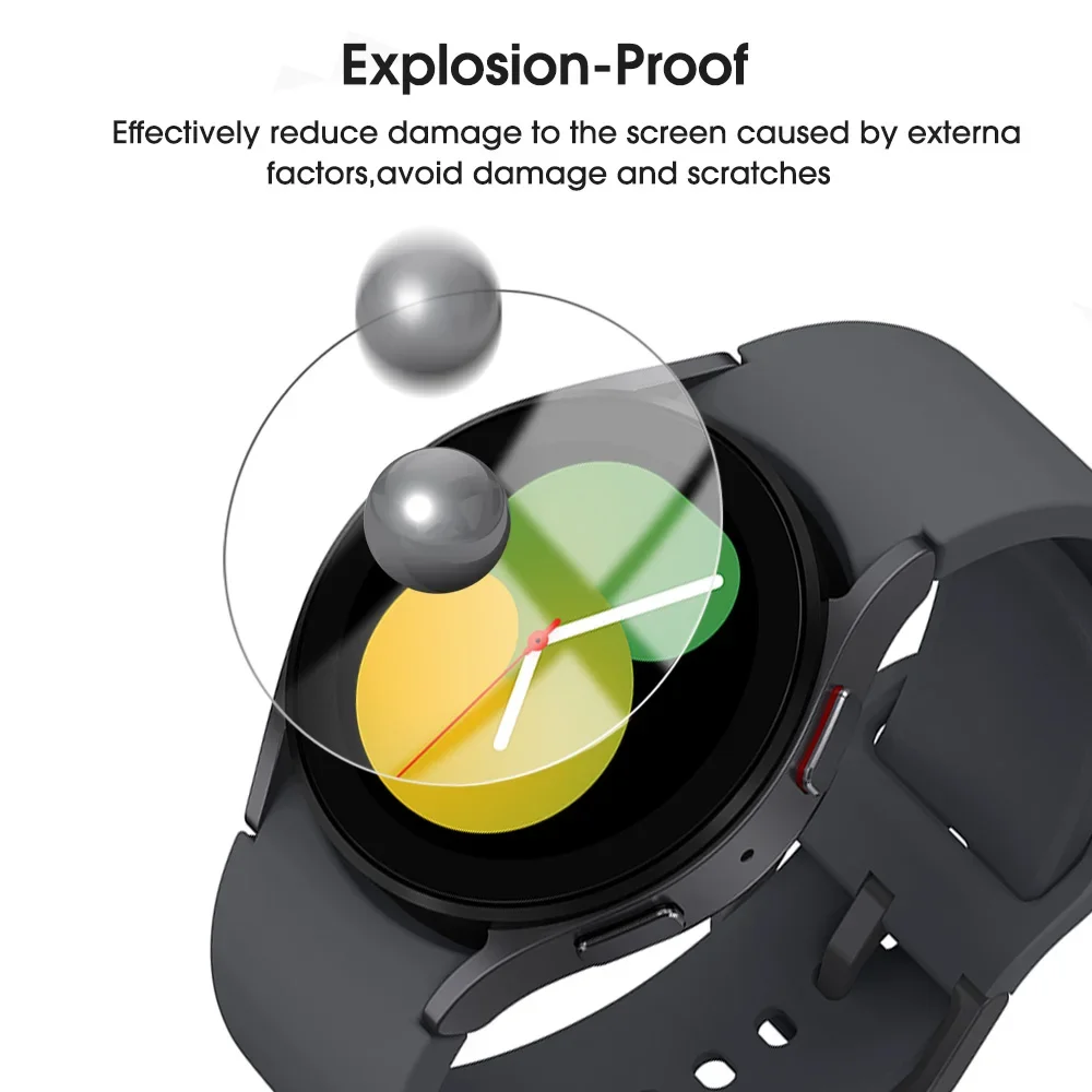 For Samsung Galaxy Watch 7 6 5 4 4Classic Active 2 Watch 3 40/41/42/44/45/46mm Tempered Glass Film HD Clear Screen Protector