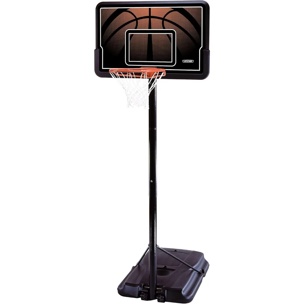 Height Adjustable Portable Basketball System, 44 Inch Backboard