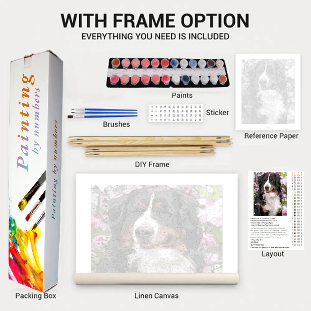 PBYN Paint by Numbers For Adults Dropshipping Custom Photo  Kits Gift Picture Box Acrylic Painting On Canvas Personality DIY