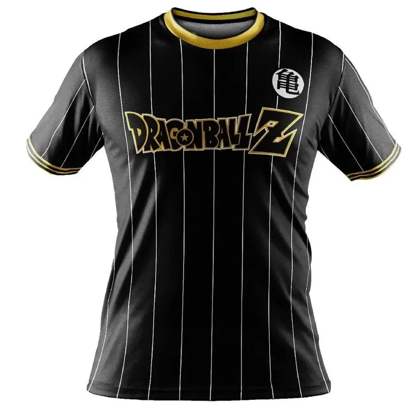 SSB Goku Dragon Ball Soccer Tee 3D Print No.1 Football Lightning Short Sleeve Sport Jersey Anime T-Shirt For DBZ Fans