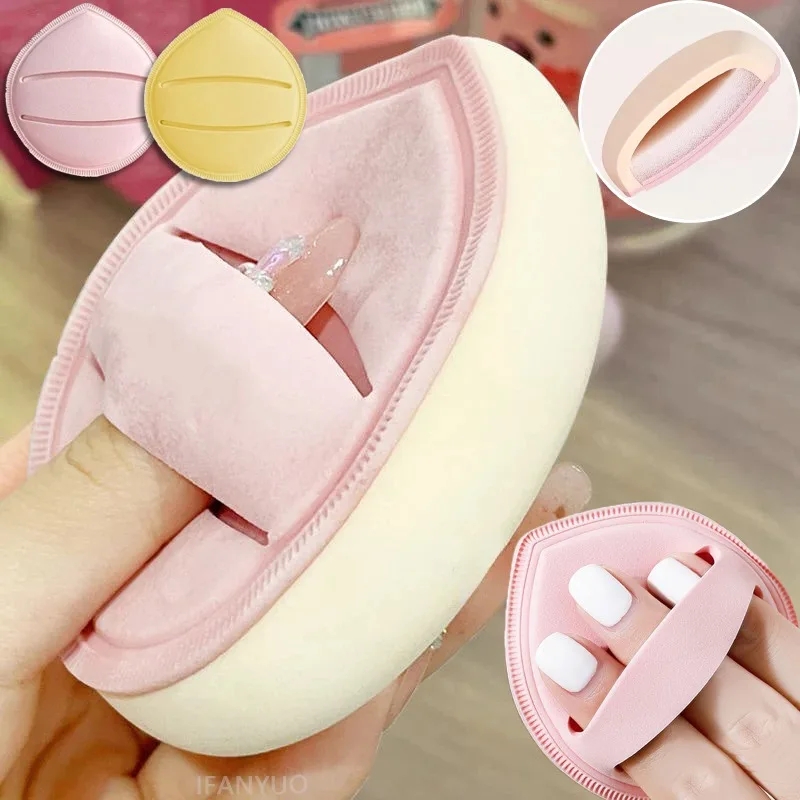 Éponge de maquillage super épaisse en forme de goutte d'eau, double usage humide et sec, éponge cosmétique douce pour fond de teint coussin d'air et correcteur, outil de beauté