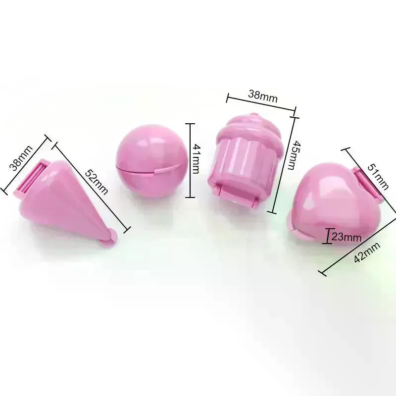 Round/Heart/Cone/Cupcake Lollipop Mold Plastic Cookies Cakepop Mould DIY Fondant Cake Decorating Tools Baking Supplies 4Pcs/set