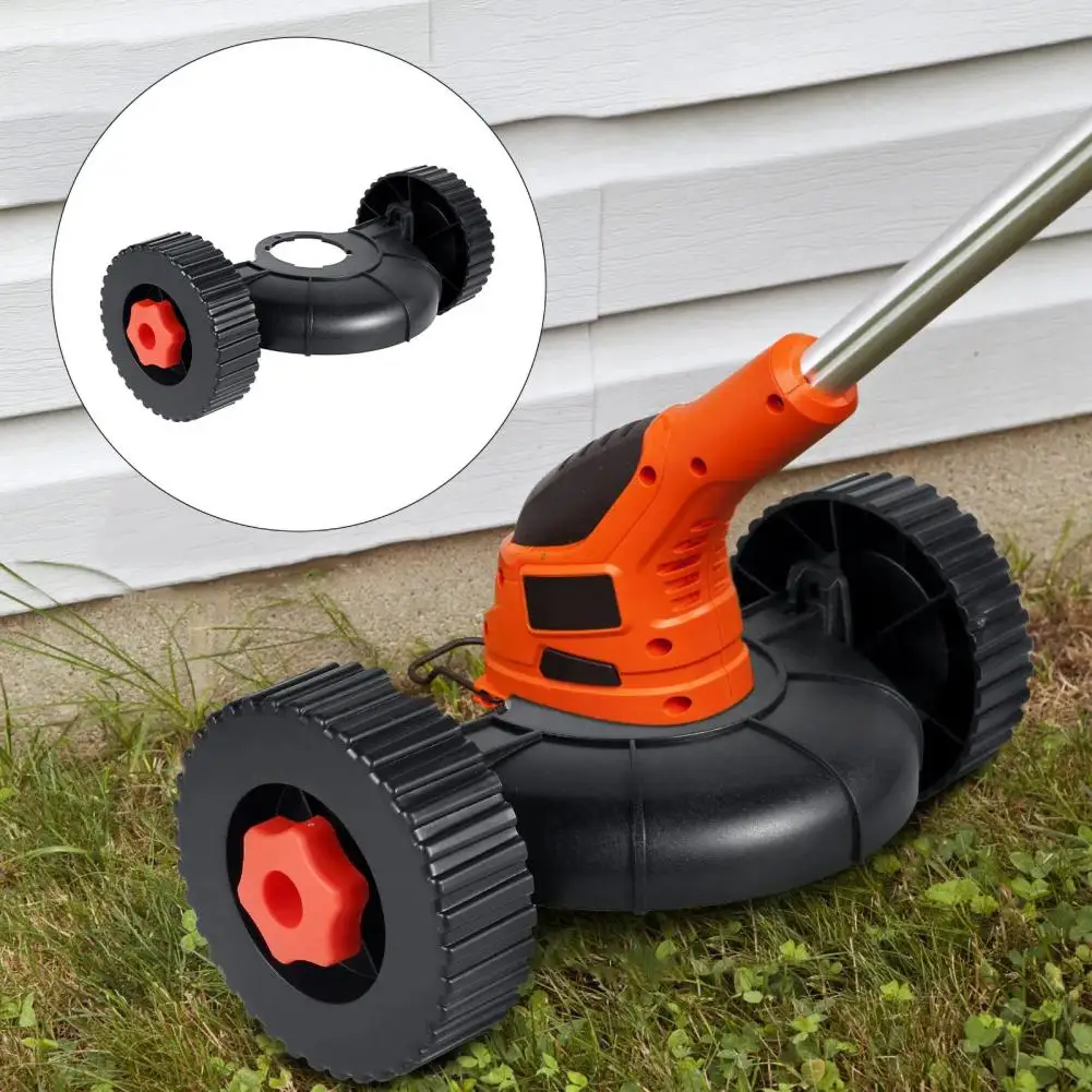 Lawn Mower Wheels Hassle-free Lawn Mowing with Stable Wheels Universal Lawn Mower Weed Trimmer for Comfortable for Efficient