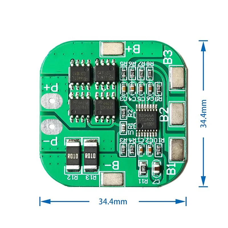 4 Series 14.8V 16.8V 18650 Lithium Battery Charging and Discharging Protection Board 20A Current Limiting Power Supply Module