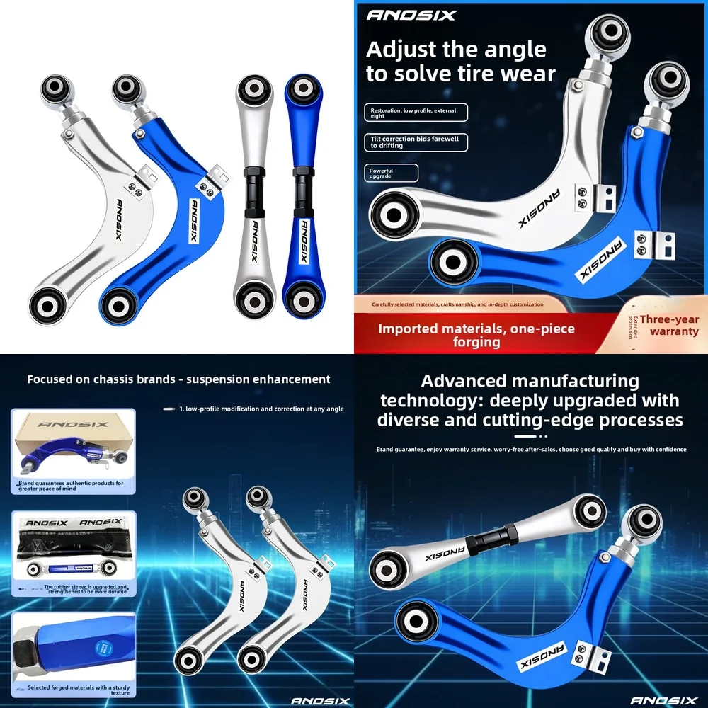 For Honda Civic Accord CRV Breeze Inspire Rear Adjustable Camber Arm Alignment Kit Aluminum Alloy High Precision Performance