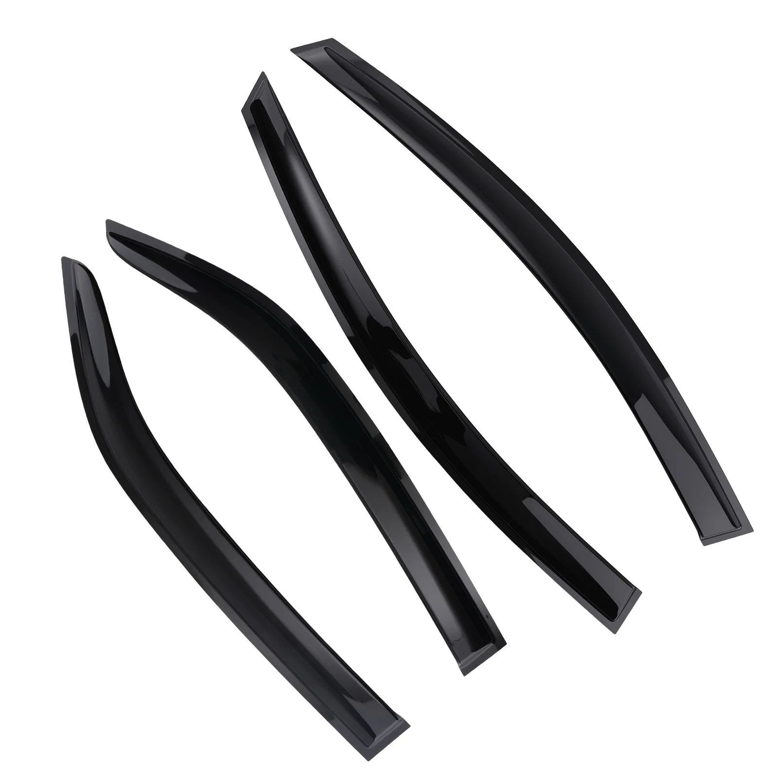 

Wind Visor Rain Guards for Kia Forte Sedan 2009-2013 Black Set of 4