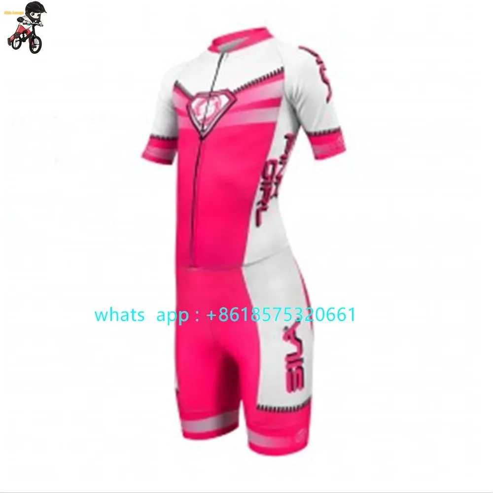 Powerslide New Child Short Sleeve Skating Suit Kids Practice Training Jumpsuit Inline Speed Skating Triathlon Suit Race Clothing