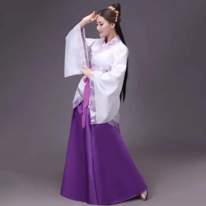 

Chinese Traditional New Year Woman Performance Dance Hanfu Female Party Tang Suit Girls Cheongsam Dress Retro Costumes
